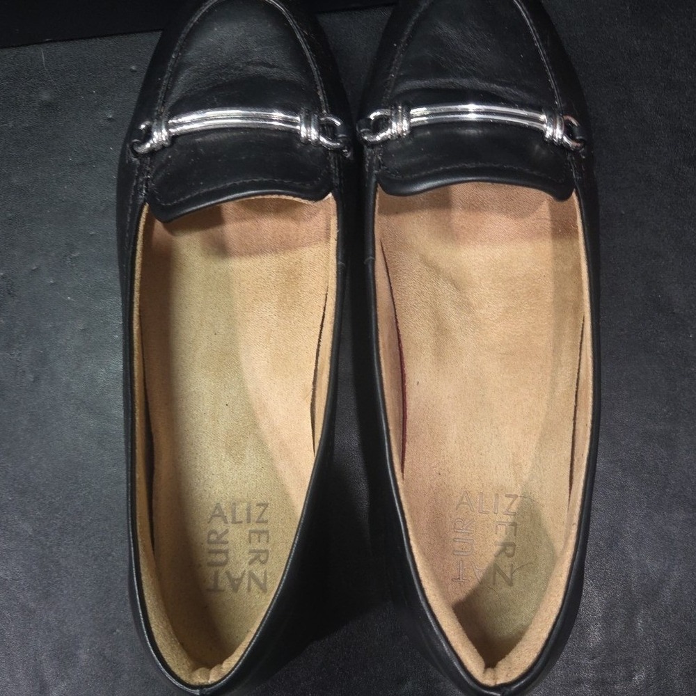 Naturalizer Florence Black‎ Leather Horsebit Loafers, Women's 8M, G8662L1001 - Picture 6 of 8
